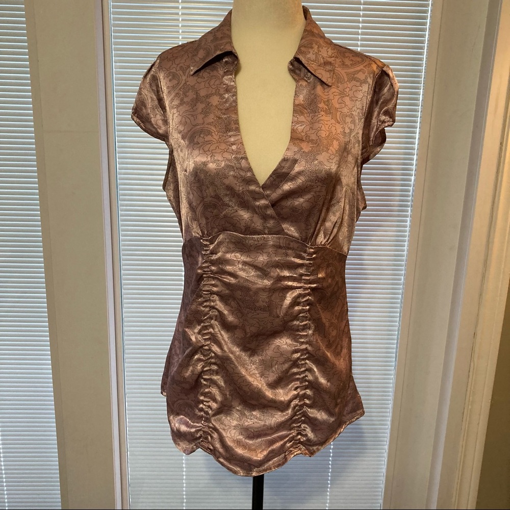 🌸5/$25🌸 Smart Set Size L Dusty Rose Blouse
